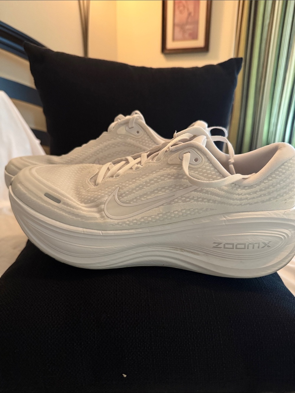 Nike Women's All-White ZoomX Cushioned Running Sneakers